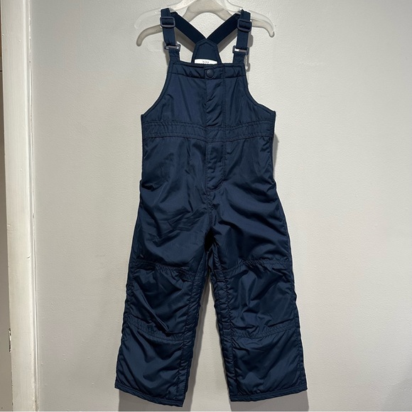Gap Navy Bib Snow Overalls Cold Control Max Warmer Elysian Blue Size 3 Toddler - Picture 1 of 12